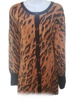 Bob Mackie Wearable Art 3x Cardigan